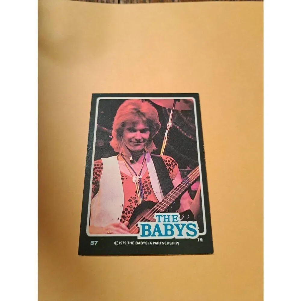 Vintage 1979 The Babys Trading Card #57 London Rock Band Collectible
